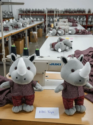 Pengrajin Boneka Badak Custom Logo - KBC Toys